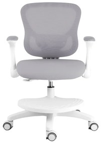 Detská rastúca stolička Neoseat JUNI 007 — látka, sivá