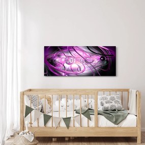Obraz krásnej fialovej abstrakcie (120x50 cm)