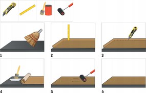 Multi-Decor PVC podlahová krytina Elastický gumolit imitácia 4 m Šedá