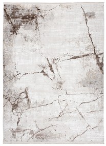 Krémový dizajnový vintage koberec s abstraktným vzorom