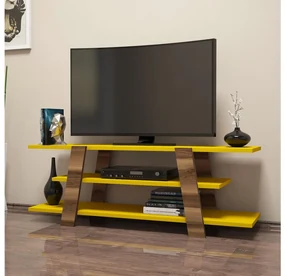 TV stolík Bopubi 2 (orech + žltá) . Vlastná spoľahlivá doprava až k Vám domov. 1095111