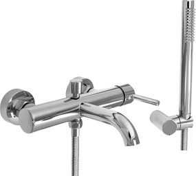 Rea Lungo - vaňová batéria + ručný sprchový set, chrómová, REA-B6641