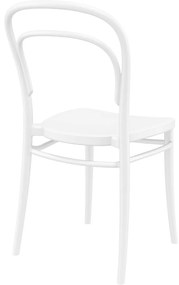 MARIE záhradná stolička bez podrúčok white