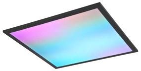 Čierne LED stropné svietidlo 44.5x44.5 cm Beta – Trio