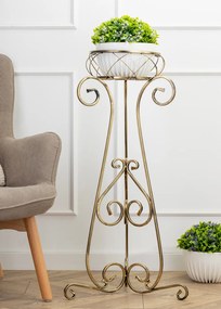 STOJAN NA KVETINÁČ FIORINA 96X47,5 CM ZLATÁ