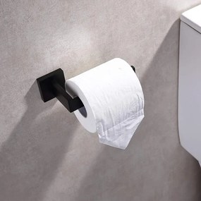 CERANO - Nástenný držiak toaletného papiera Alto - čierna matná, CER-CER-479296