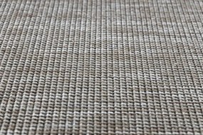 Koberec Sizal Floorlux 20580 jednofarebný - strieborný / čierny