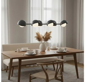 Luster na lanku BOOM 6xG9/8W/230V čierny