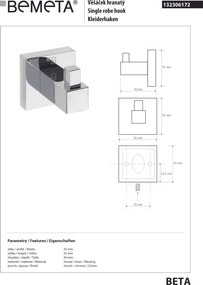Bemeta Design BETA: Háčik - 132306172