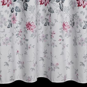 ZÁCLONA NA KRÚŽKOCH LEA05 140X250 CM KVETY