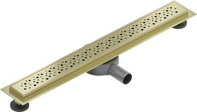 Mexen Flat 360° M12 sprchový žľab 70 cm, zlatá matná, 1A21070-40