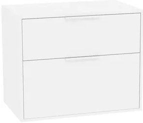 Kúpeľňová skrinka bez umývadla Roca Optica 78,5x56,5x45,5 cm biela matná mat OPTDESK802ZBM