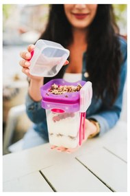 Dóza na jogurt 2 ks/s príborom Push&amp;Push – Vialli Design