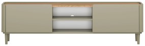 TV stolík Elivo 170 cm na nožičkách - eukalyptus / dub baltic dune