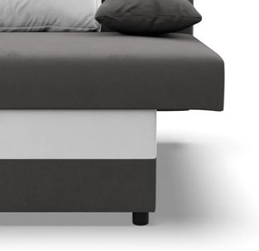 Pohovka NOLA rozkladacia, sivá / biela