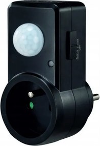 ECOLIGHT LED pohybový a súmrakový senzor do zásuvky - čierny