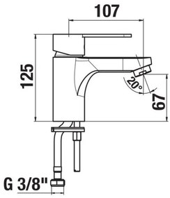 JIKA H3111Z10041101 - Umyvadlová batéria LYRA 12,5 cm lesklý chróm
