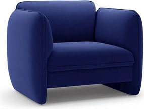 Modré zamatové kreslo Georgia – Micadoni