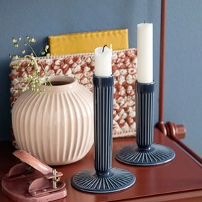 Svetloružová kameninová váza Kähler Design Hammershoi, výška 12,5 cm