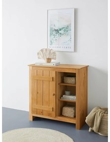 Skrinka z borovicového dreva v prírodnej farbe 90x90 cm Bertram – Støraa