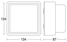 Steinel 078645- LED Nástenné svietidlo so senzorom L 845 SC 9W/230V IP44 antracit