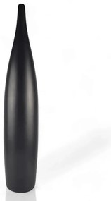 Keramická váza 70 cm, matná čierna