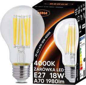 SADA 6x LED žiarovka E27 18W 1980lm 4000K - neutrálna biela