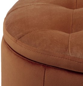 Dizajnová taburetka Nasima, medená - Skladom na SK