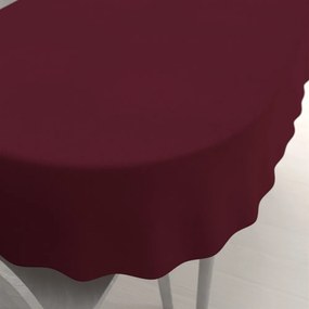 Biante Dekoračný oválny obrus BKU-115 Burgundský vínový 100x140 cm