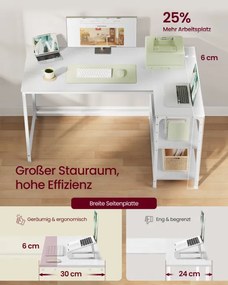 Rohový pracovný stôl LWD136WF01