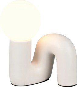 Slonovinová keramická stolová lampa (výška 21,5 cm) Quinn – Reality