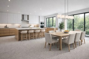 Lano, Koberec metráž Sparkle 250, na mieru, šíře 4m,5m, béžová, ab (mriežka), detská izba