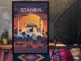 Poster Istanbul - Poster 50x70cm + čierny rám (71,8€)