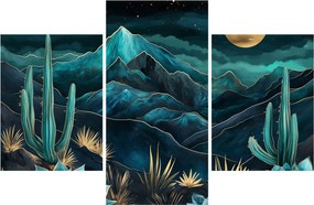 Obraz - Tyrkysová noc (90x60 cm)