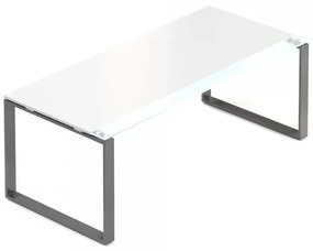 Stôl Creator 200 x 90 cm, grafitová podnož, 2 nohy