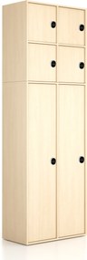 Nadstavba pre skrine FRAME, 4x dvere, 872 x 450 x 854 mm, RFID zámok, breza