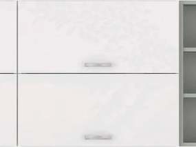 Horná kuchynská skrinka Bianka 80GU, 80 cm, biely lesk%