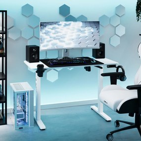 Výškovo nastaviteľný stôl Diablo X-Tensio 1100 biely