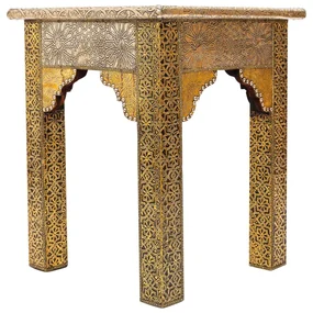 Marocký mosadzný stolík Marrakesh