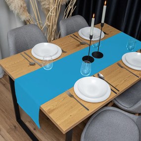Biante Dekoračný behúň na stôl Rongo RG-073 Modrý 20x180 cm
