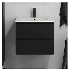 Kúpeľňová skrinka s umývadlom KENWOOD 61 cm čierna