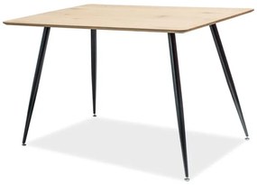 Jedálenský stôl Raina (dub + čierna) (pre 4 osoby). Vlastná spoľahlivá doprava až k Vám domov. 1050761