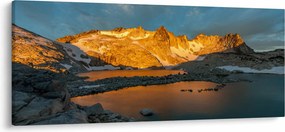 Obraz vysokohorskej krajiny (120x50 cm)