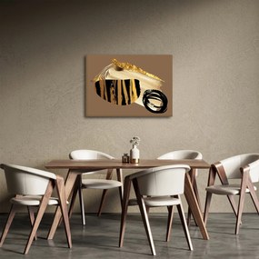 Obraz - Abstrakcia golden brown N⁰2 (70x50 cm)
