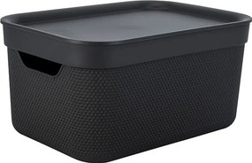 Plastový úložný box s vekom Deco - Rotho