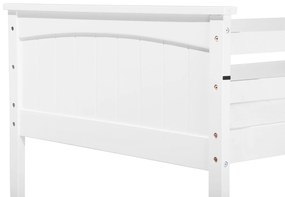 Biela drevená poschodová posteľ 90x200 cm ALBON  Beliani