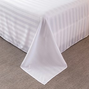 Hotelová plachta z mikrovlákna 140x240 cm a povlak na vankúš 50x70 cm JASMINE, biele. Typ zapínania: Hotelové vrecko