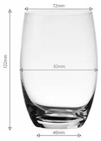Lunasol - Poháre Tumbler 460 ml 6 ks - Optima Glas Lunasol (322679)