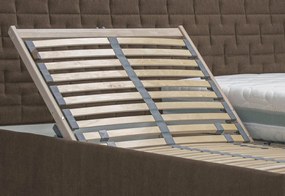 Posteľ Rita 180x200 cm, hnedá látka