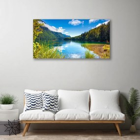 Obraz Canvas Hory les príroda jazero 120x60 cm